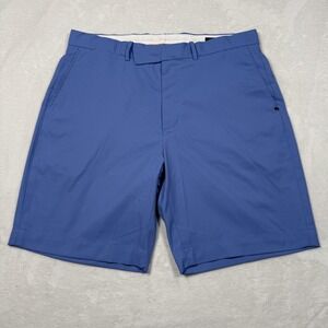 RLX Ralph Lauren Shorts Mens 34 Blue Golf Performance Flat Front Chino Pockets